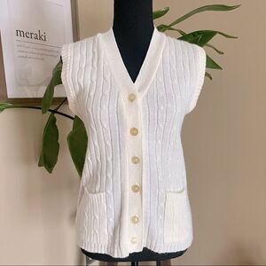 Vintage Cable Knit Sweater Vest